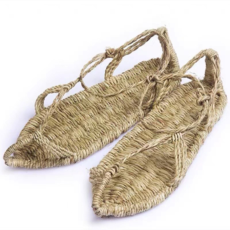 straw sandals