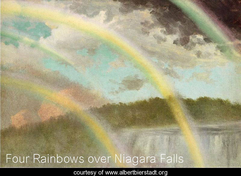 Albert Bierstadt Four Rainbows over Niagara Falls